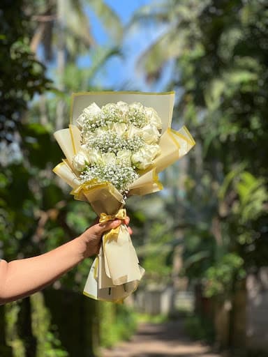 White Rose Bouquet view 2